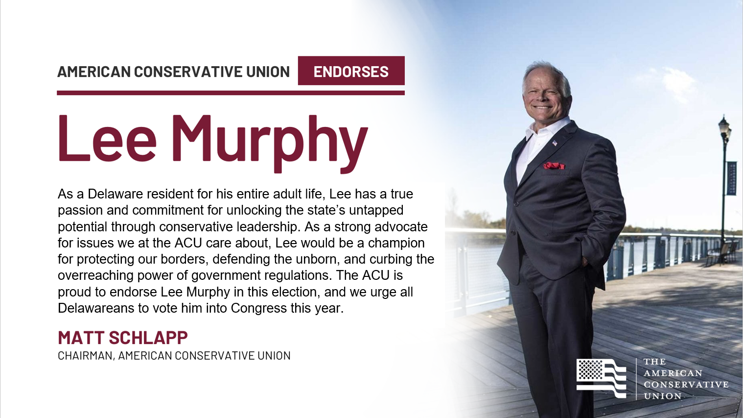 American Conservative Union endorses Lee Murphy